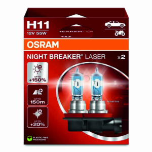 OSRAM LEMPUTĖS H11 55W 12V PGJ19-2 +150% NIGHT BREAKER LASER