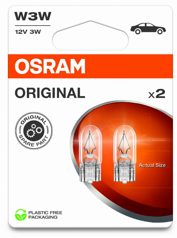 OSRAM LEMPUTĖS W3W 12V 3W W2.1X9.5D