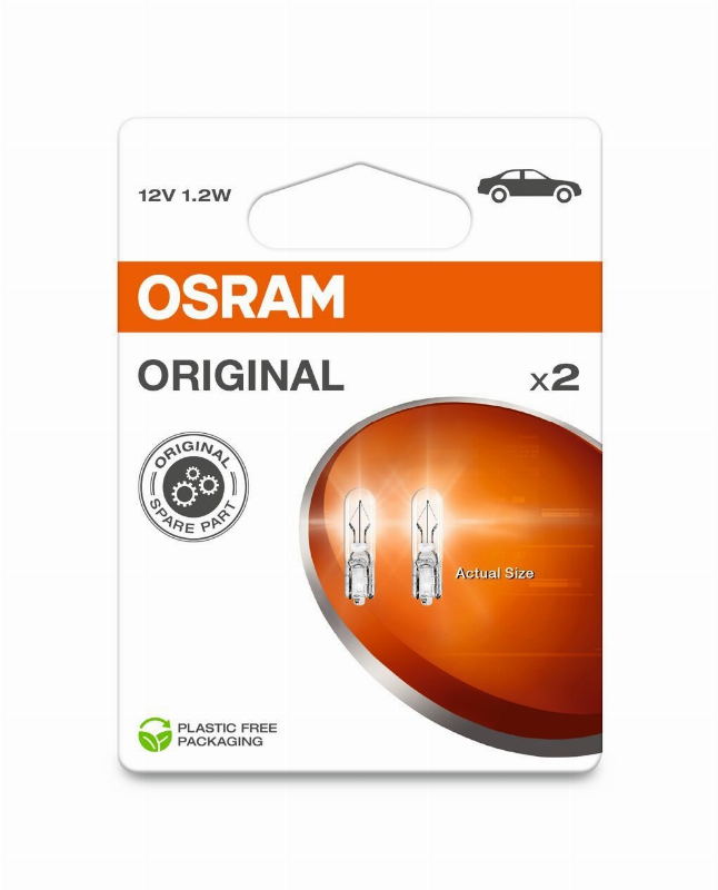 ЛАМПЫ OSRAM 1,2W 12V W2X4,6D