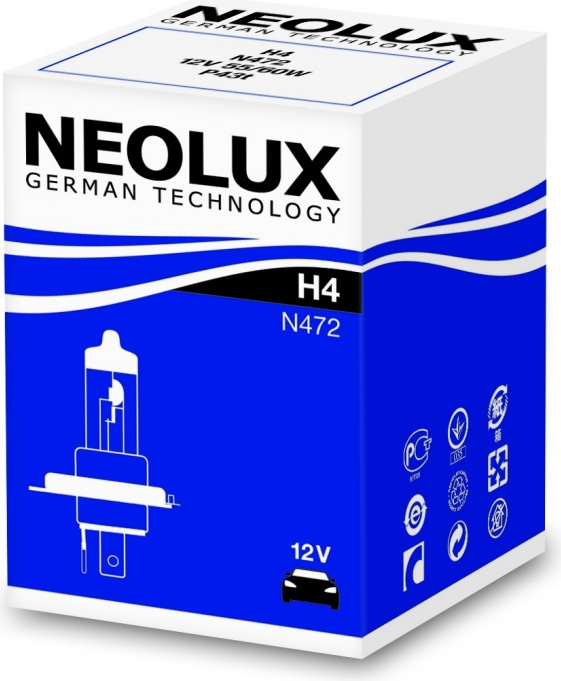 ЛАМПЫ NEOLUX H4 60/55W 12V P43T