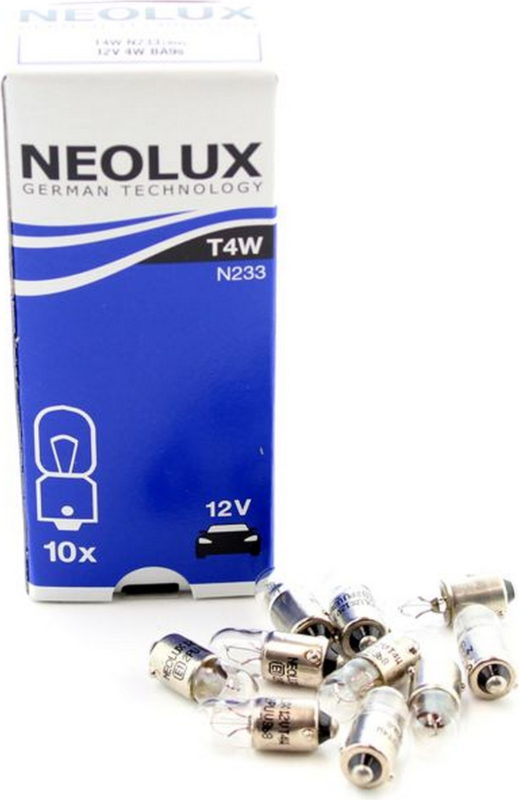 NEOLUX LEMPUTĖS T4W 12V BA9S 5XFS10