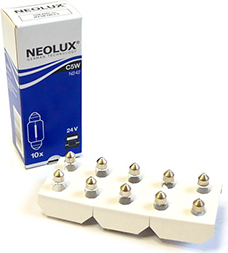 NEOLUX LEMPUTĖS C5W 24V SV8.5-8 5XFS10