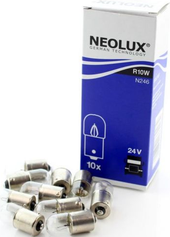 NEOLUX LEMPUTĖS R10W 24V BA15S