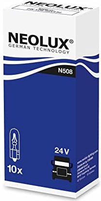 NEOLUX BULBS 1,2W 24V W2X4.6D 5XFS10