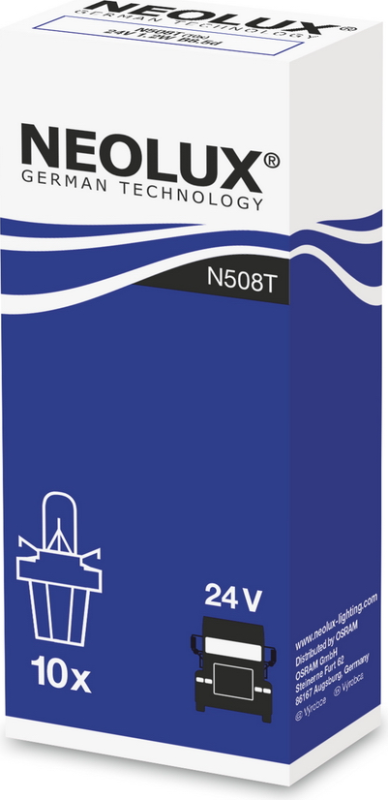 ЛАМПЫ NEOLUX 1,2W 24V B8.5D 5XFS10