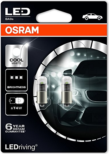 ЛАМПЫ OSRAM 1W 12V BA9S 5XBLI2 4K
