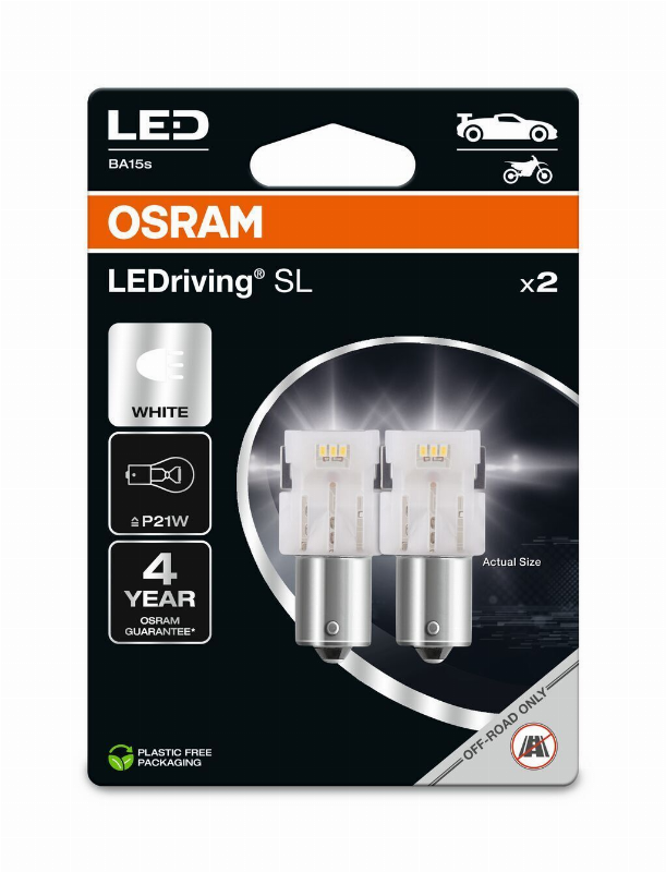 OSRAM BULBS P2W 12V 1.4W BA15S BLI2 DK
