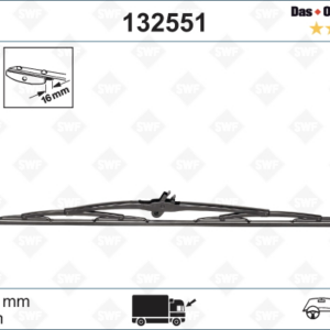 VALYTUVAI SWF TRUCKS WIPER BLADE 550MM LHD RHD