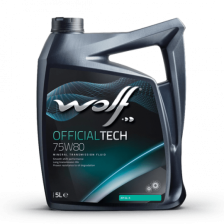 WOLF OFFICIALTECH 75W80 Transmission Oil, 5 litres